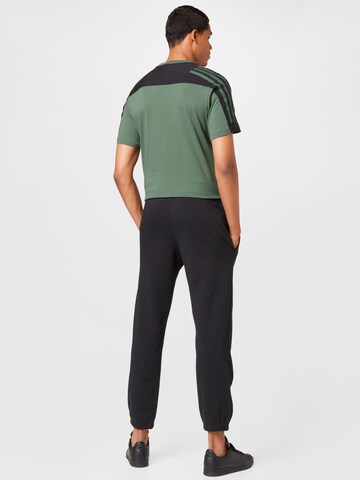 Effilé Pantalon de sport 'Essentials Feelvivid  Fleece Straight' ADIDAS SPORTSWEAR en noir