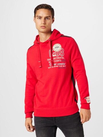 CAMP DAVID Sweatshirt in Red: front