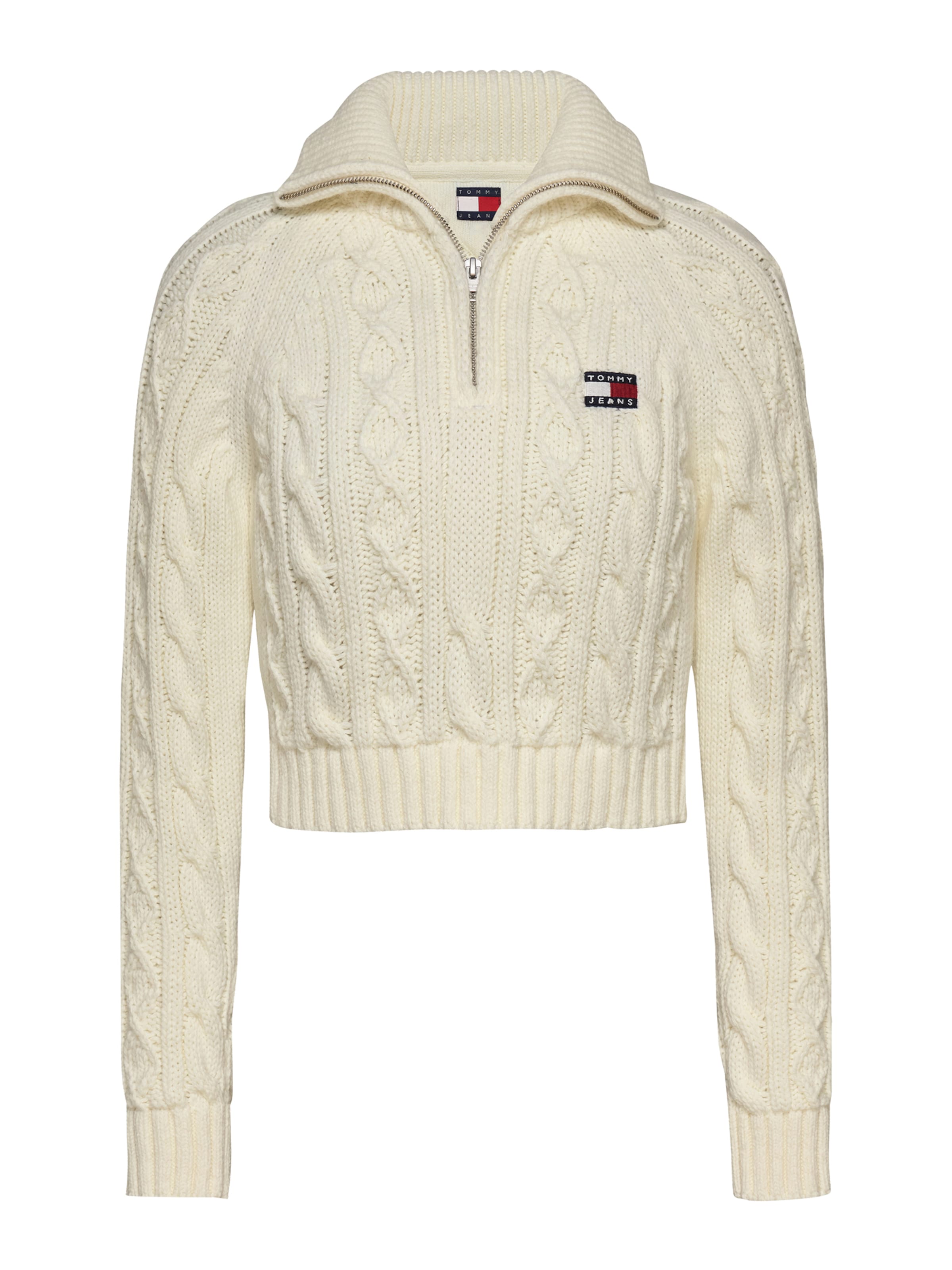 Tommy Jeans Pullover in Weiß: Vorderseite