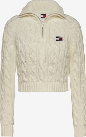 Tommy Jeans Pullover in Weiß: Vorderseite