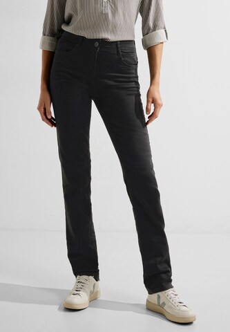 CECIL Slimfit Jeans in Zwart: voorkant