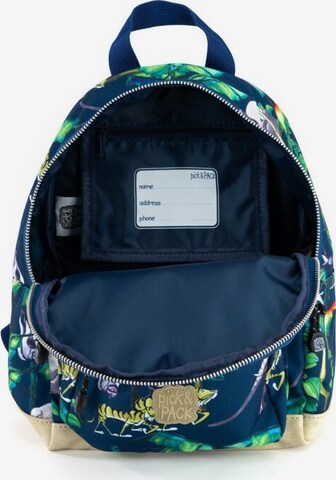 Pick & Pack Rucksack 'Happy Jungle S' in Blau