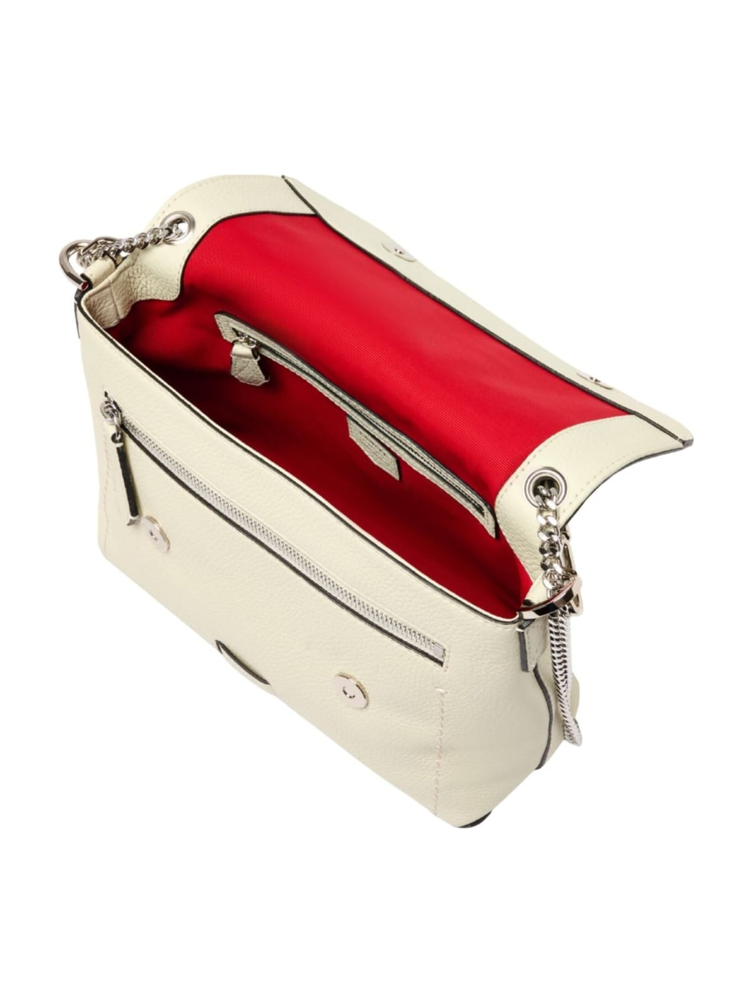 Lancel Taška přes rameno 'Lancel Sac Rabat M Ninon Soft Neige Femme' – bílá