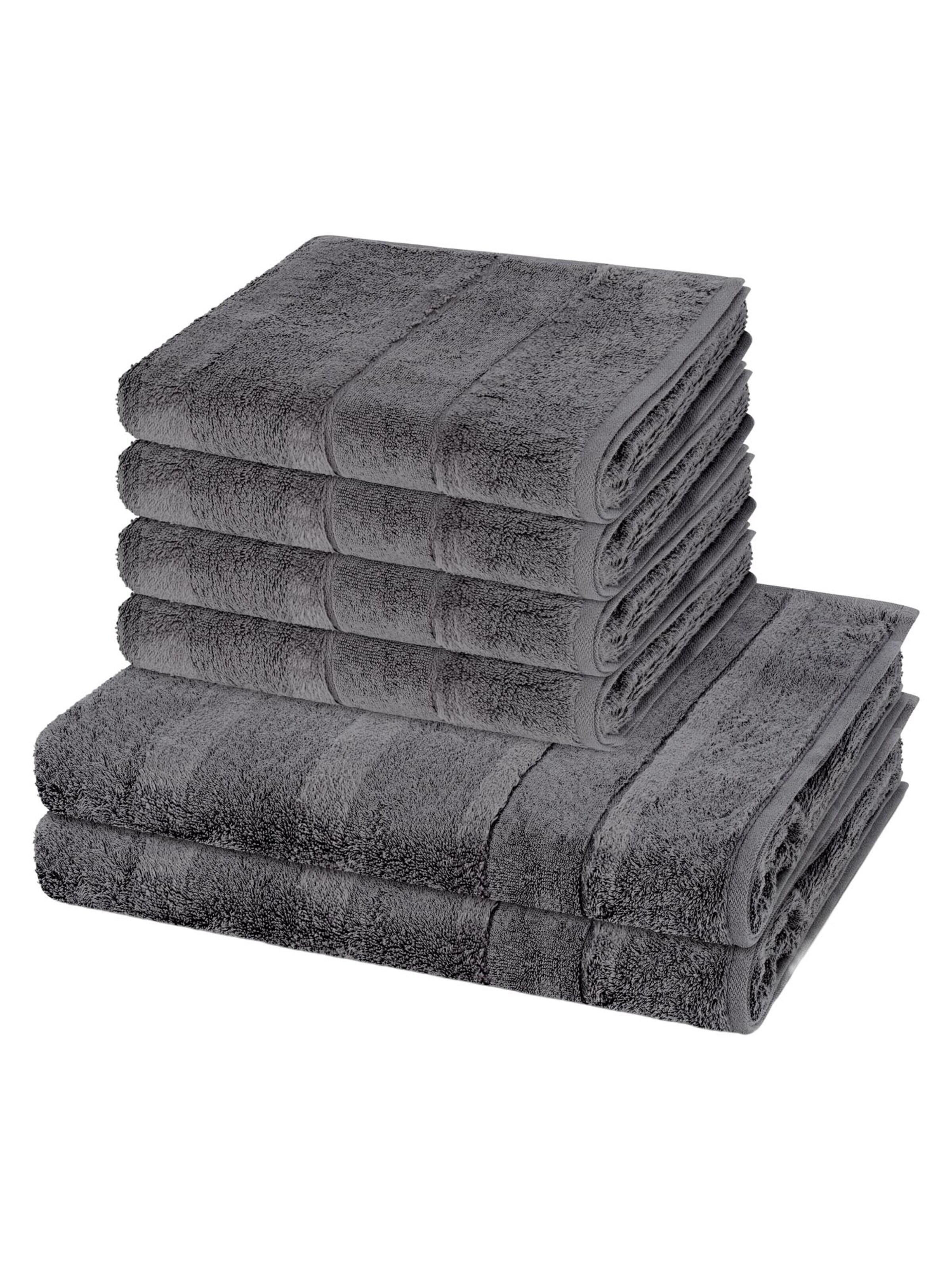 Cawö Towel 'Noblesse' in Grey: front
