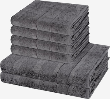 Cawö Towel 'Noblesse' in Grey: front