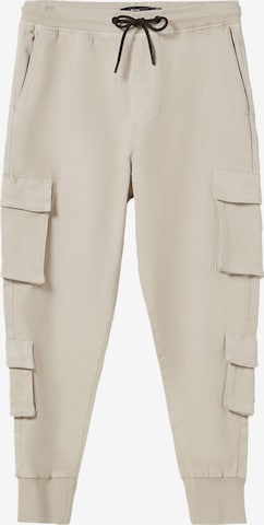 Regular Pantalon cargo Bershka en beige : devant