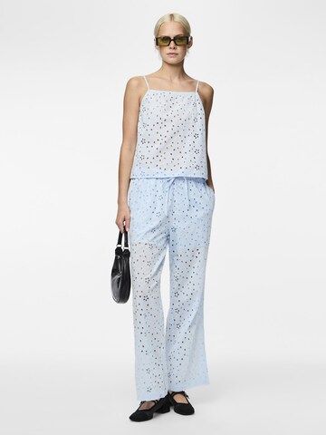 PIECES Regular Broek 'WENDY' in Blauw