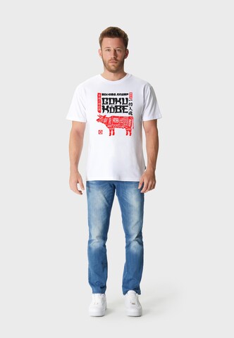Oldskull Shirt 'Asian Kobe Beef' in Wit