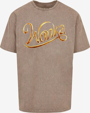 Maglietta 'Wonka' di ABSOLUTE CULT in marrone: frontale