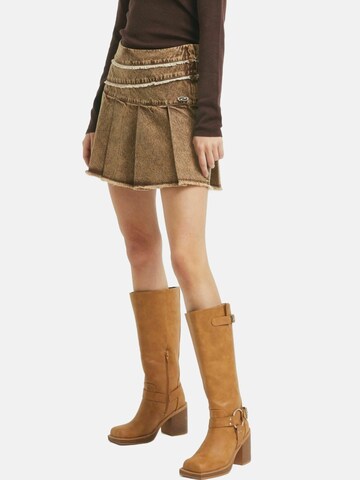 Résumé Sukně 'Calliope' – hnědá: přední strana