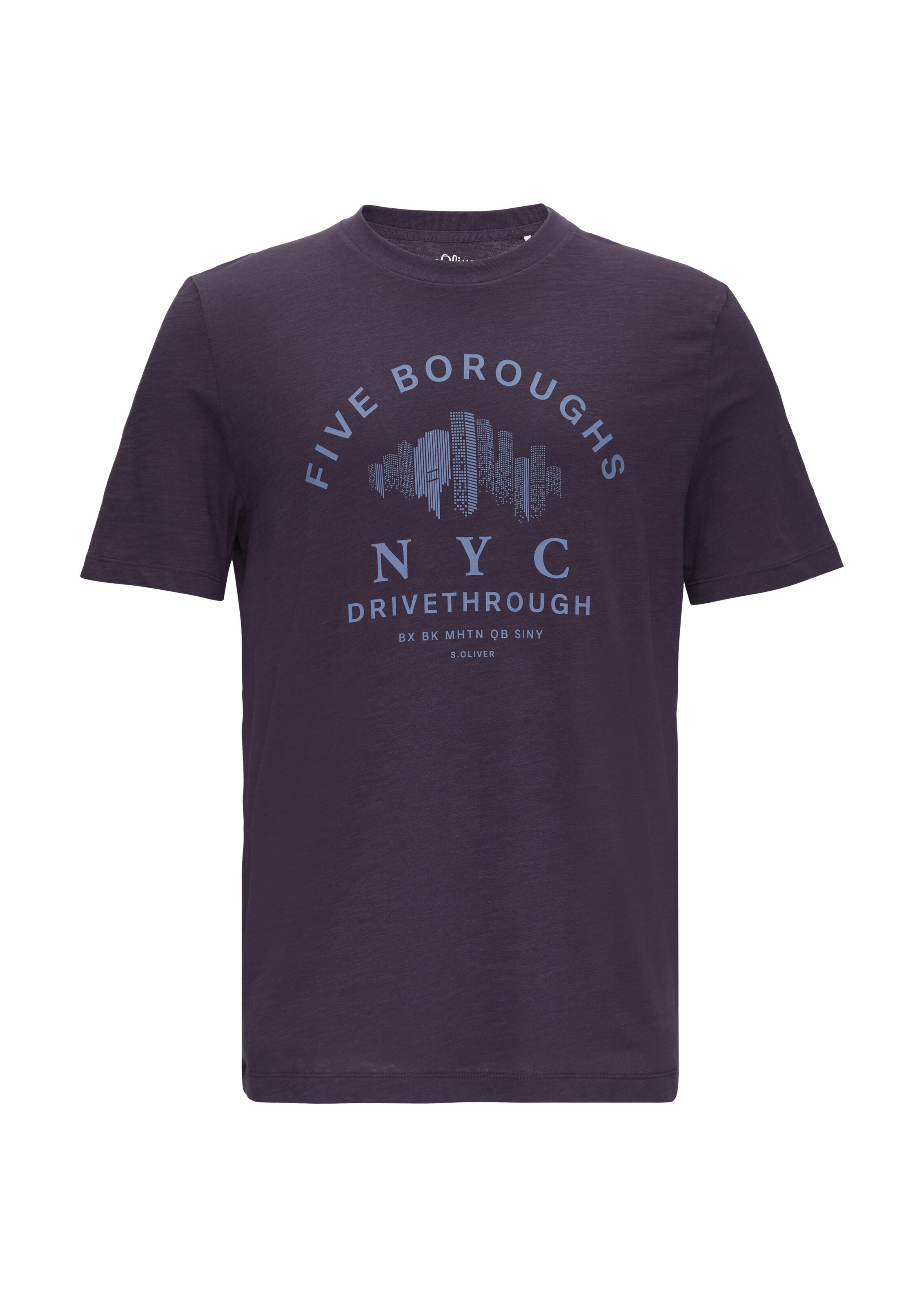 s.Oliver Shirt in Blauw: voorkant