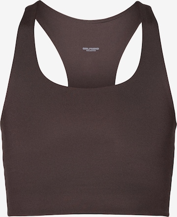 Girlfriend CollectiveBustier Sportski grudnjak 'Paloma' - smeđa boja: prednji dio