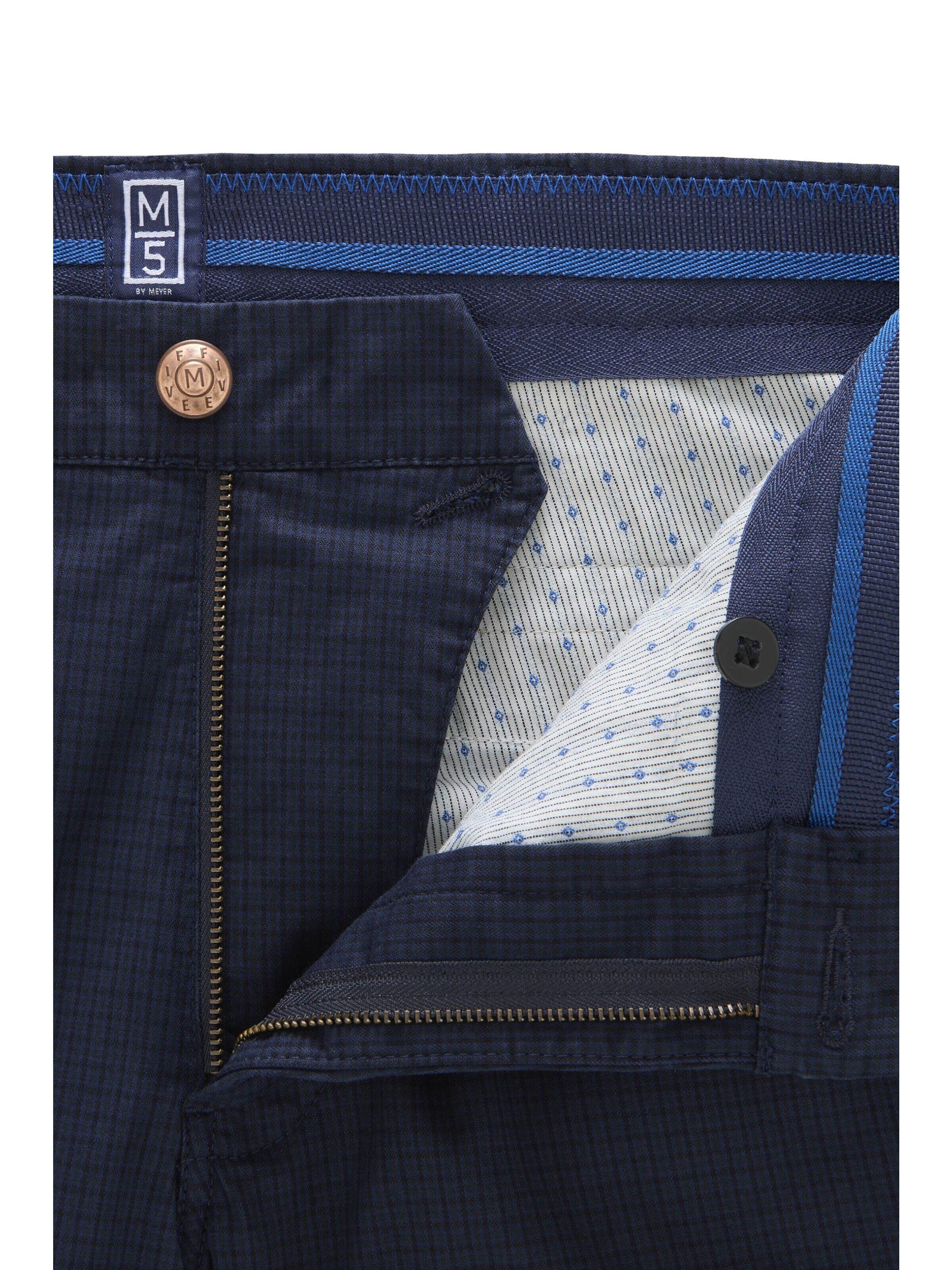 MEYER Regular Chinohose M5 2-6190 in Blau: Vorderseite