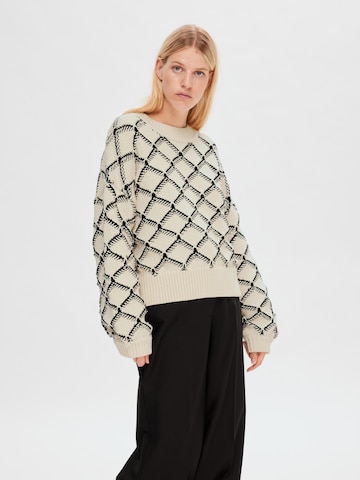 SELECTED FEMME Sweater 'Olivia' in Beige: front