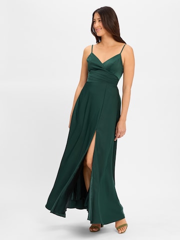 Laona Evening Dress in Green: front