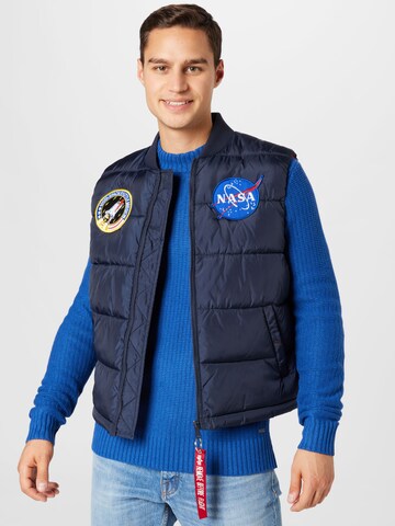 ALPHA INDUSTRIES Weste in Blau: Vorderseite