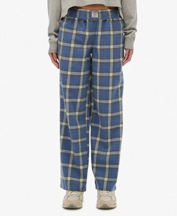 Wide Leg Pantalon Superdry en bleu : devant