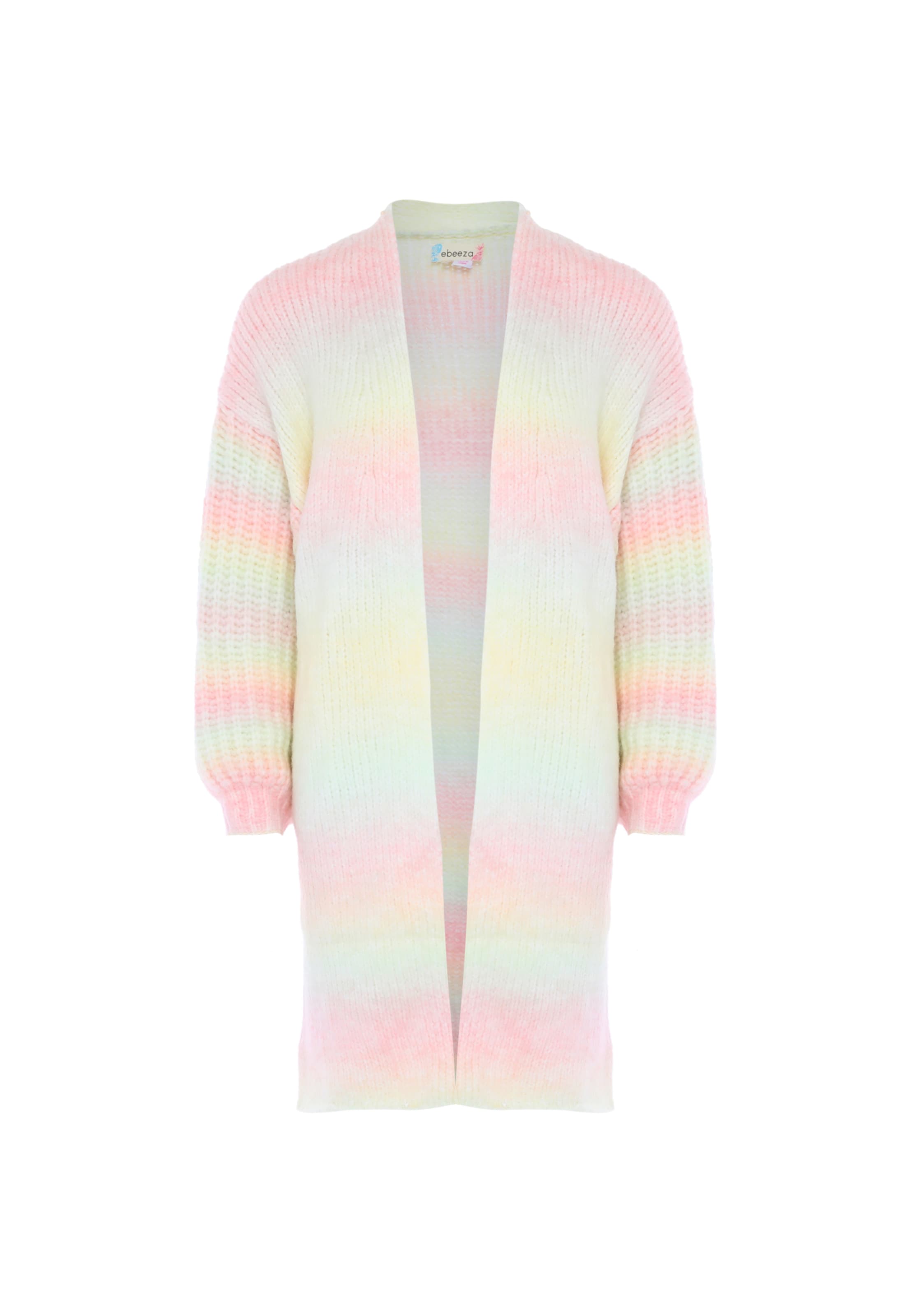 ebeeza Knit Cardigan in Pink: front