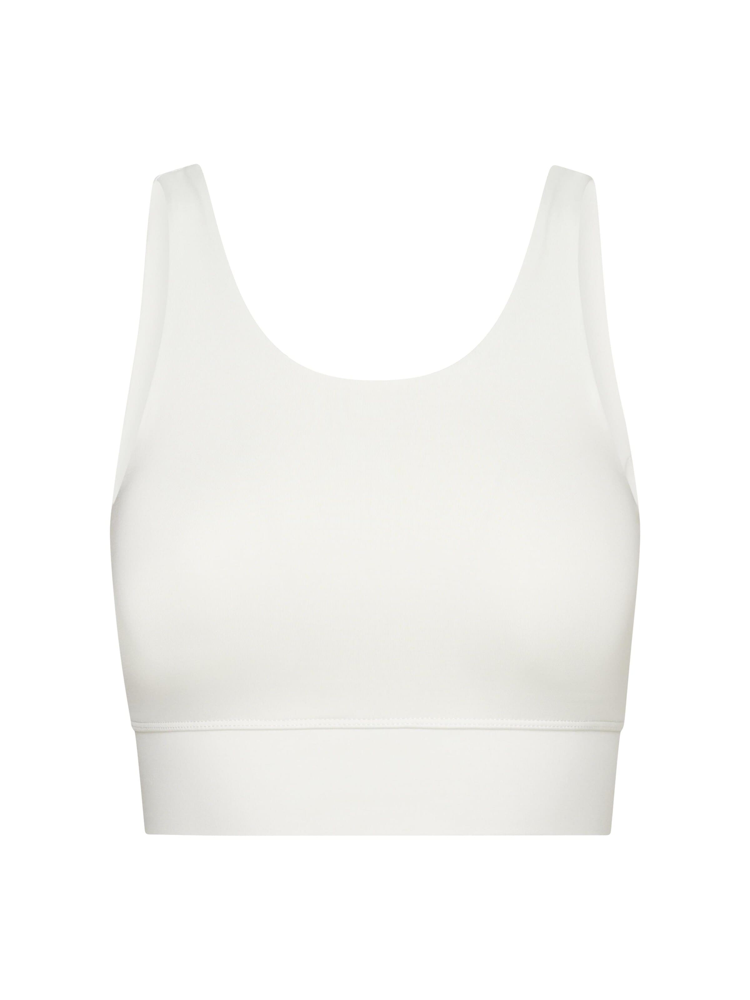 Reggiseno sportivo 'Bustier' di Hey Honey in bianco: frontale