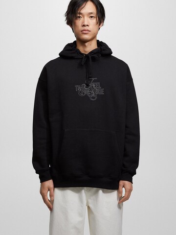 Pull&Bear Sweatshirt in Schwarz