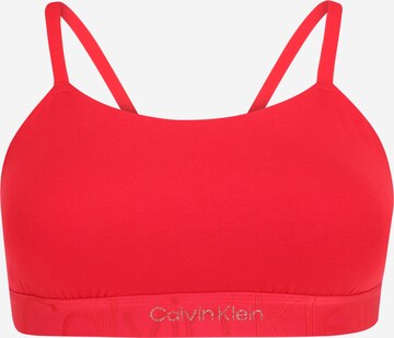 Bustieră Sutien de la Calvin Klein Underwear pe roșu: față