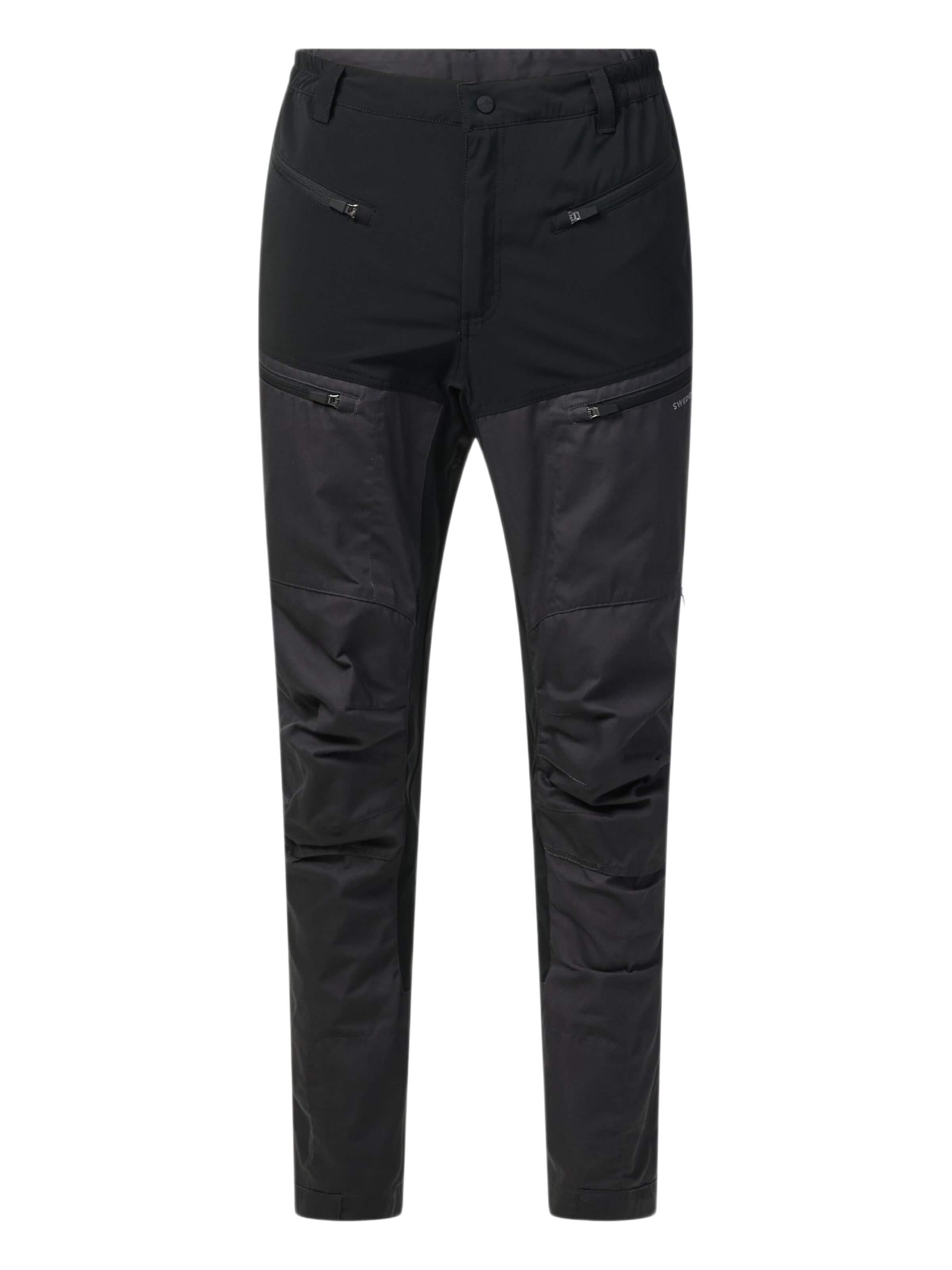 Regular Pantalon outdoor 'Nordkap' SWEDEMOUNT en noir : devant