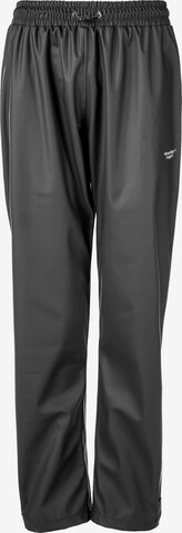 Weather Report Regular Outdoor Pants in Black: front