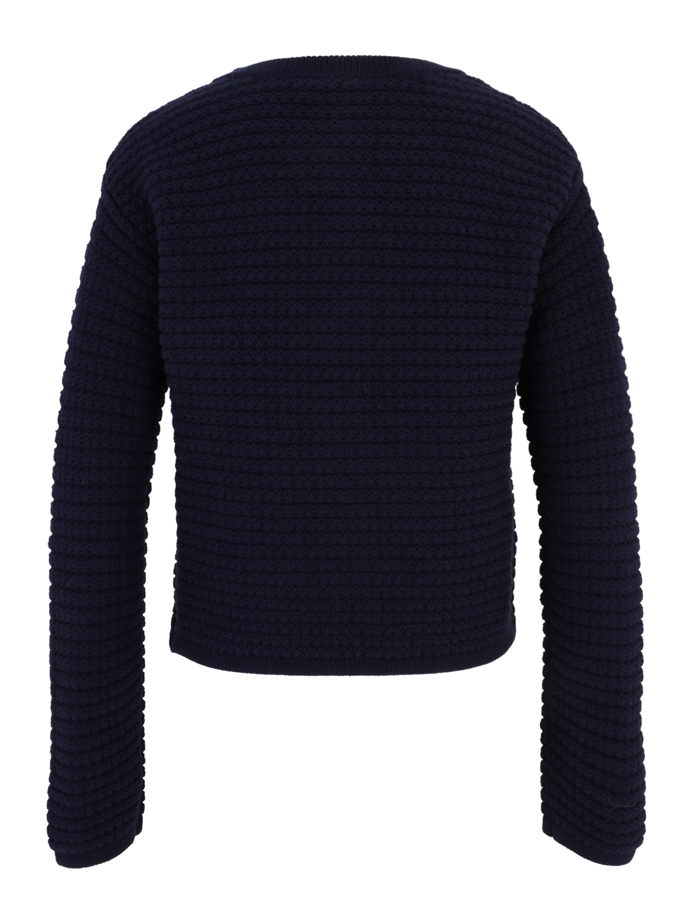 Geacă tricotată de la GAP pe albastru: spate