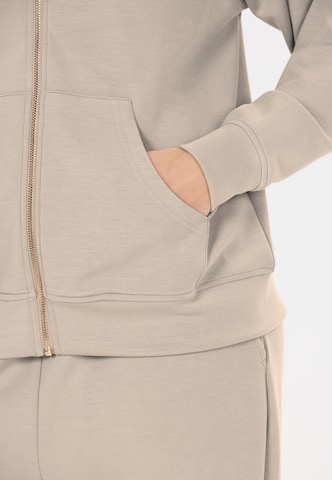 Athlecia Sweat jacket 'Jacey' in Beige