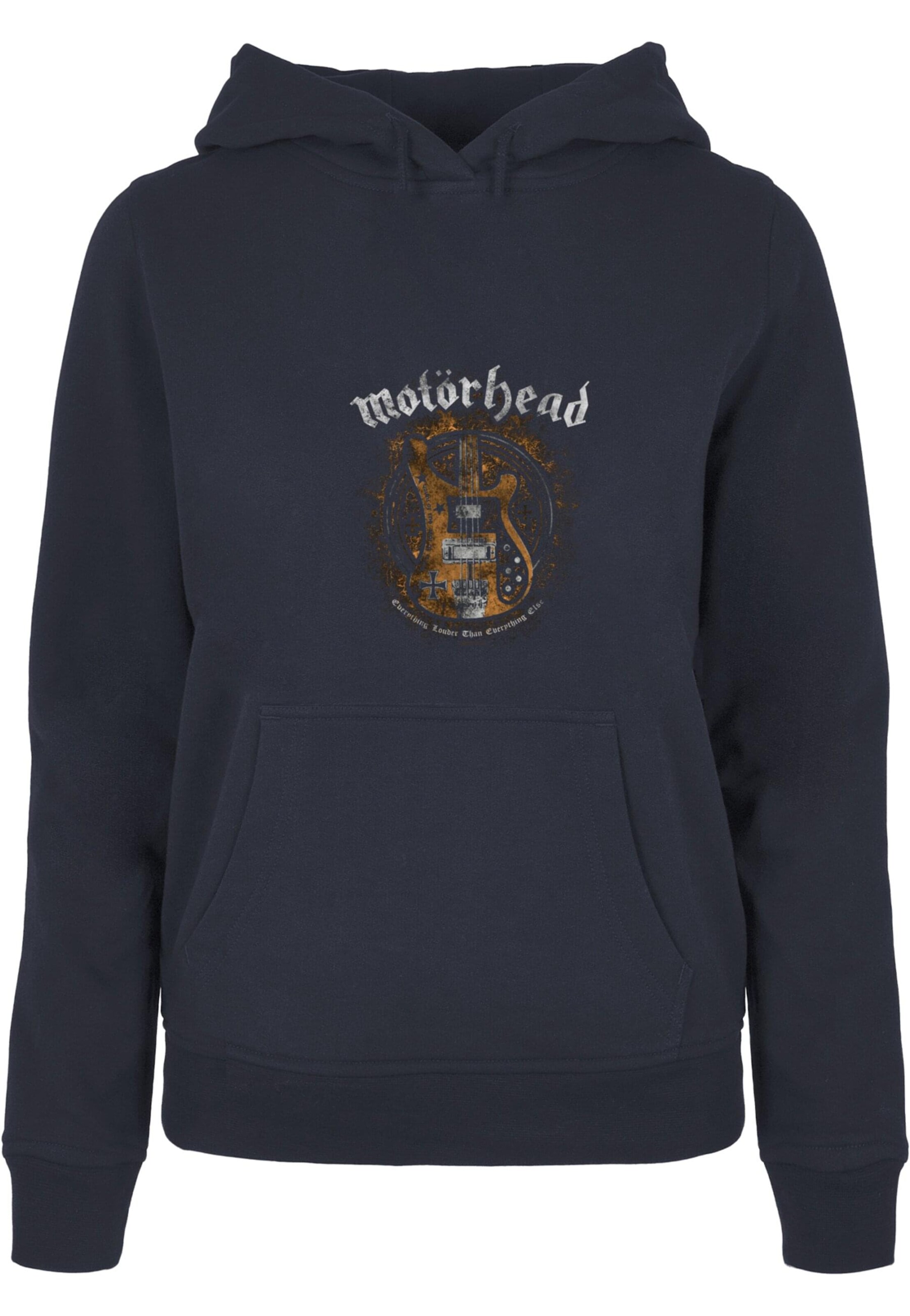 Merchcode Sweatshirt 'Motorhead - Lemmy Bass' in Blau: Vorderseite