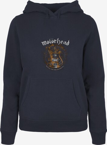 Merchcode Sweatshirt 'Motorhead - Lemmy Bass' in Blauw: voorkant