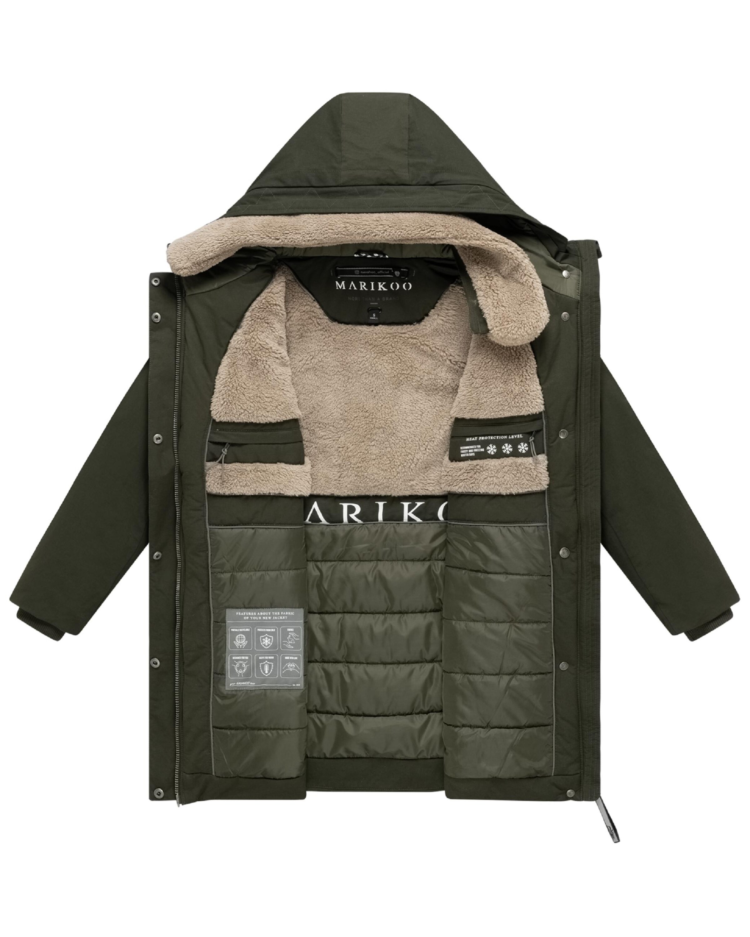 Cappotto invernale 'Calistaa 16' di MARIKOO in verde