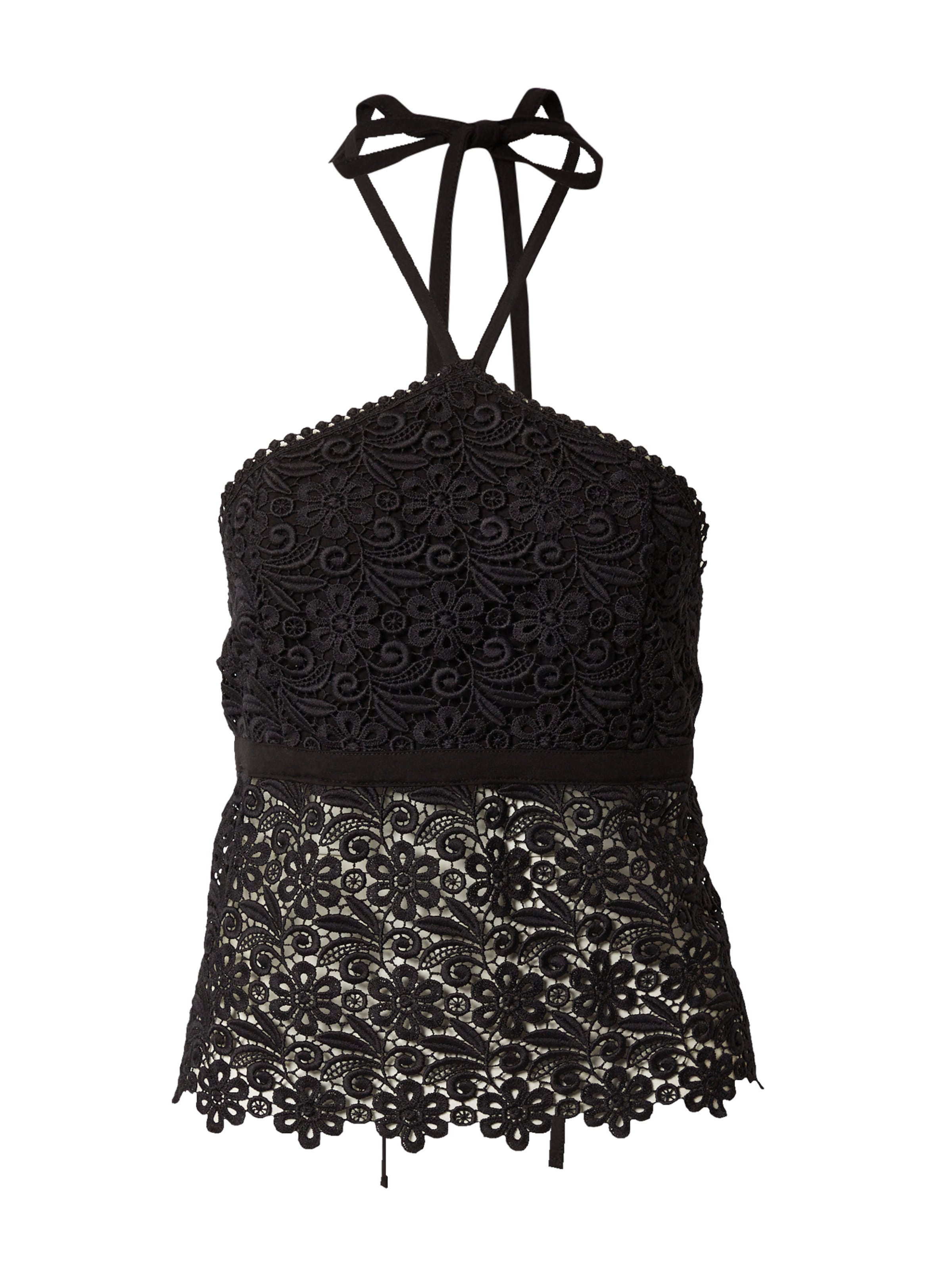 millane Top 'Flora' – černá: přední strana