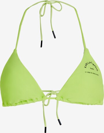 Karl Lagerfeld Triangel Bikinitopp i gul: forside