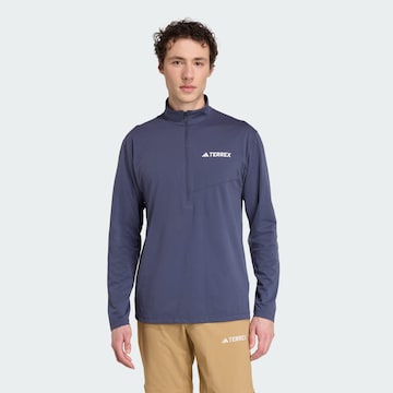 ADIDAS TERREX - Camiseta funcional en azul: frente