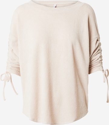 Hailys Sweater 'Am44elia' in Beige: front