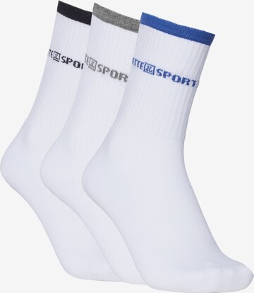 Jette Sport Socks in White: front
