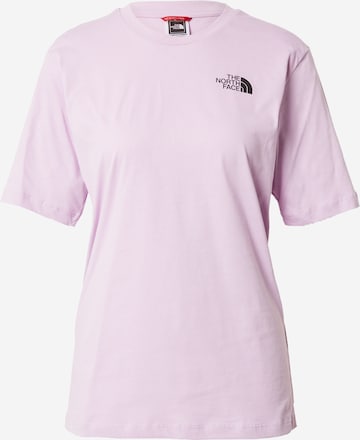 THE NORTH FACE Majica 'Simple Dome' | vijolična barva: sprednja stran
