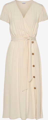 VIVANCE Dress in Beige: front