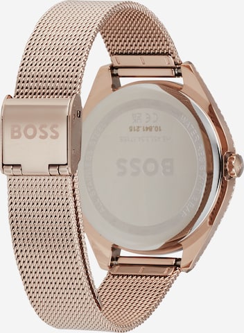 BOSS Black Analog Watch in Gold