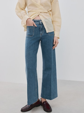 MANGO Wide leg Jeans 'JESSIE' in Blue: front