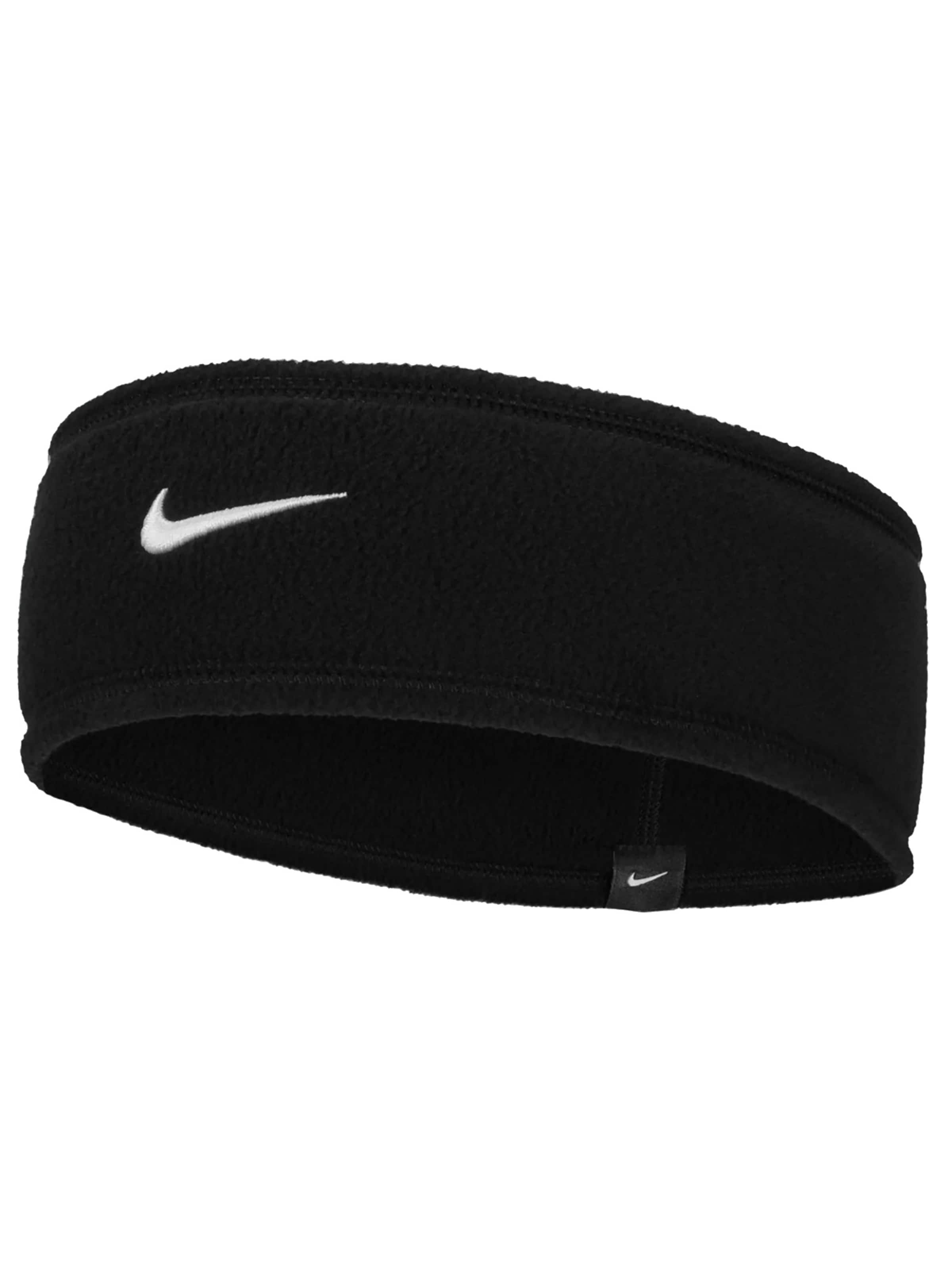 NIKE Athletic Headband in Black: front