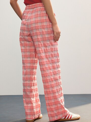 Wide Leg Pantalon Next en rose