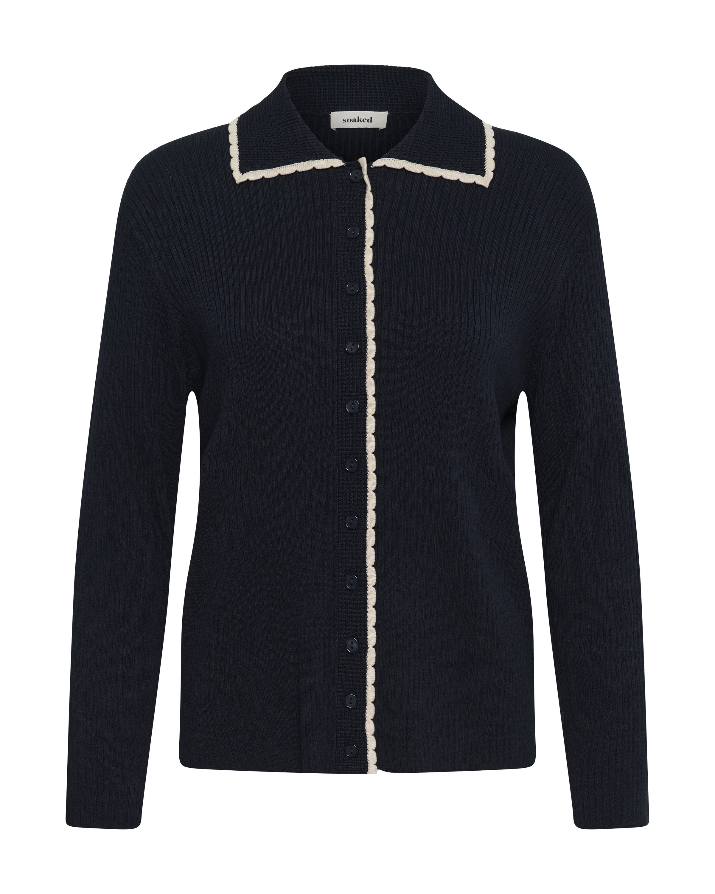 SOAKED IN LUXURY - Casaco de malha 'Lysandra ' em azul: frente