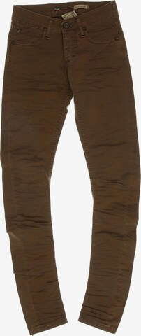 PLEASE Jeans in 24 in Brown: front