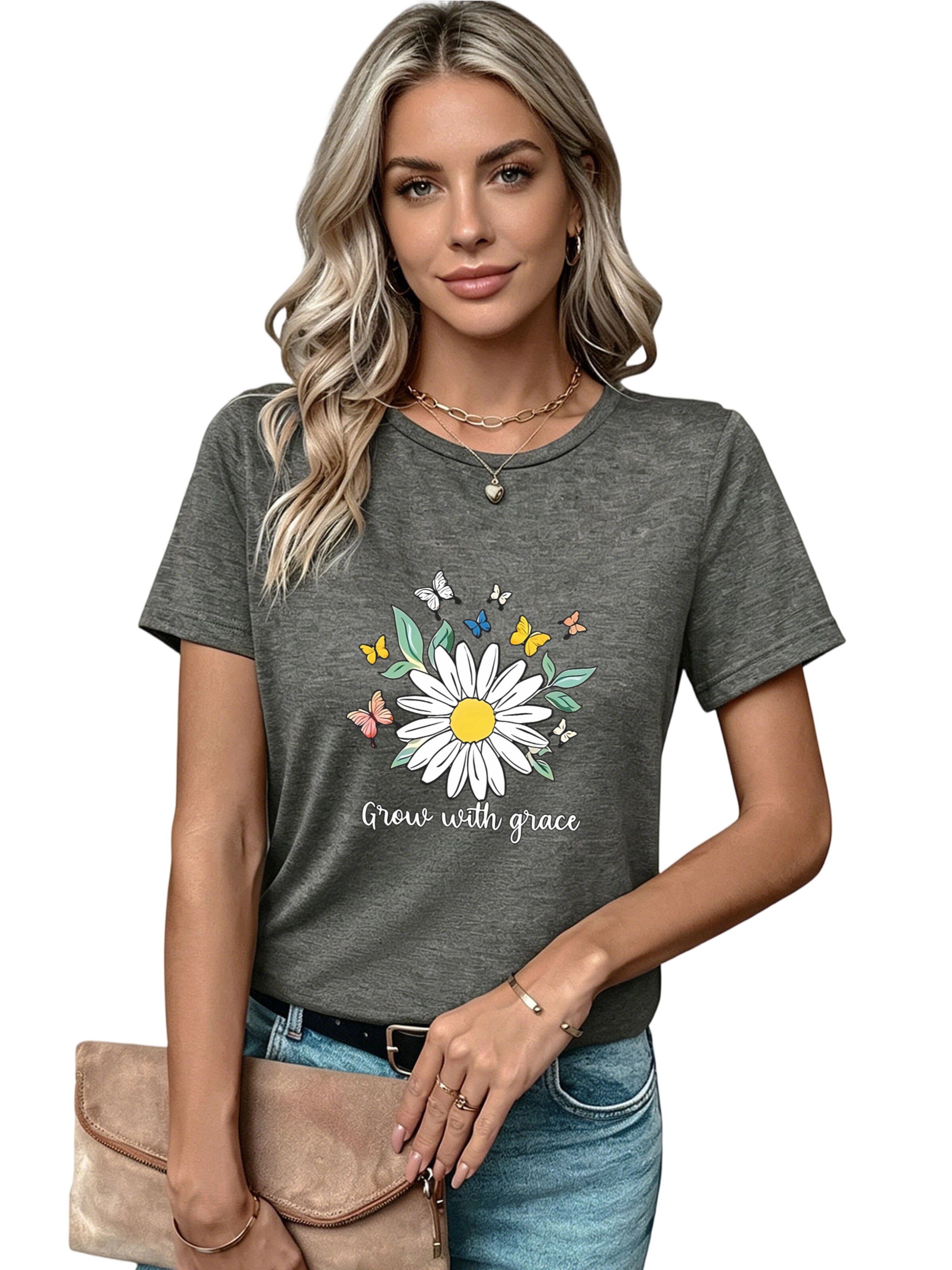 T-shirt GORHEY en gris : devant