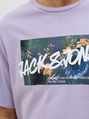 JACK & JONES Bluser & t-shirts 'JJHawaii' i lilla