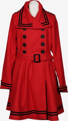 Hell Bunny Mantel XS in Rot: Vorderseite
