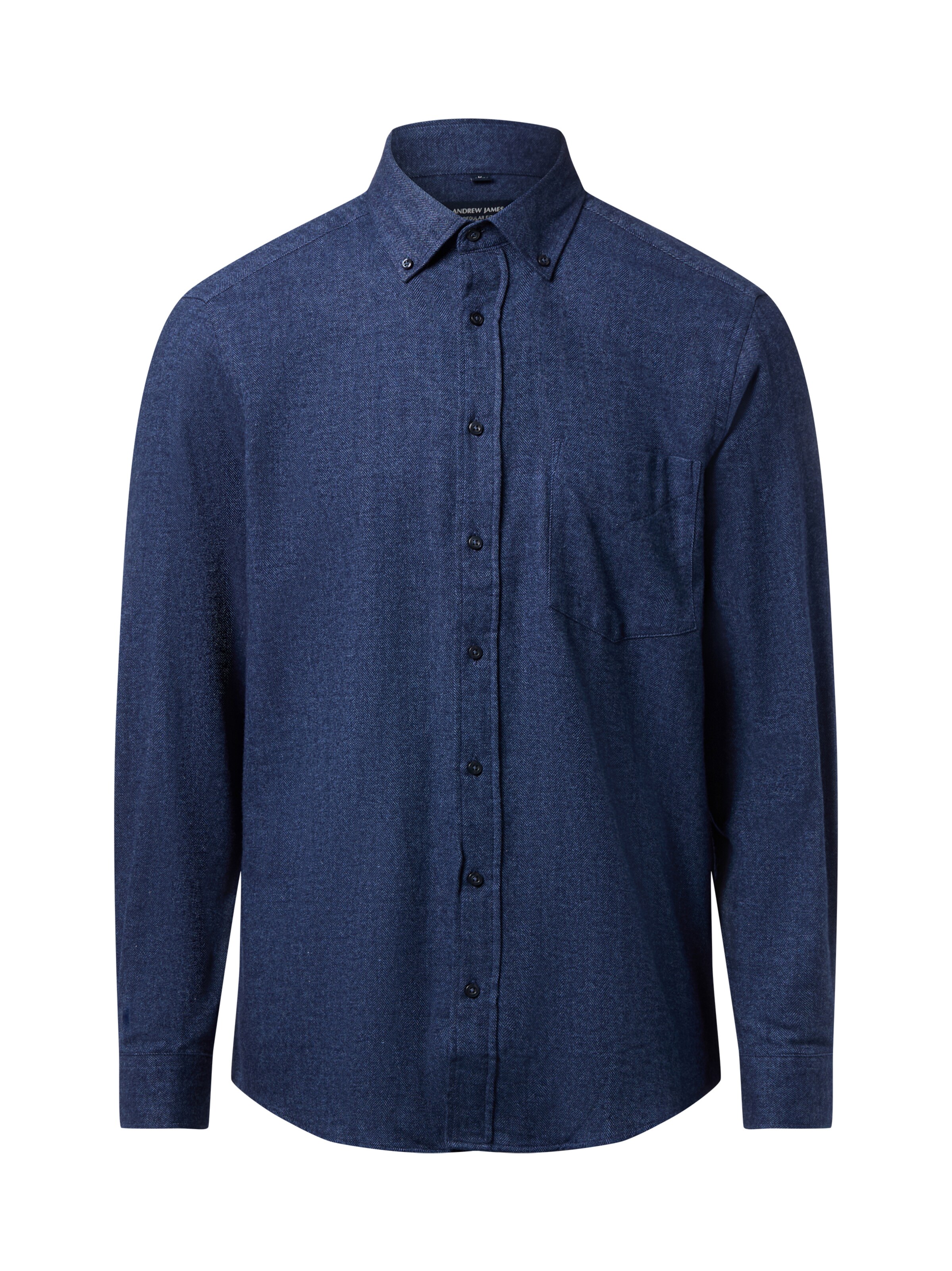 Andrew James Button Up Shirt in Blue: front