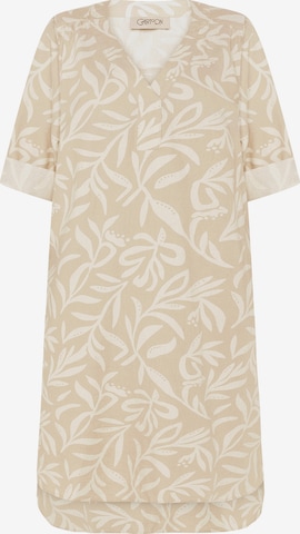 Cartoon Jurk in Beige: voorkant